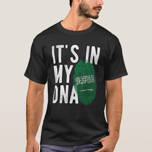 T-shirt c'est dans mon ADN drapeau de l'Arabie saoudite Em (Devant)