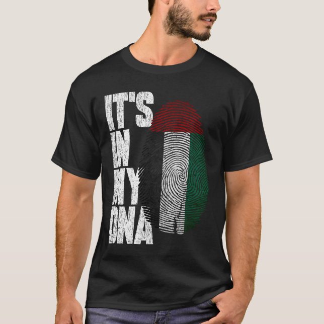 T-shirt C'est dans mon ADN Drapeau des Emirats Arabes Unis (Devant)