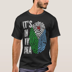 T-shirt C'EST DANS MON ADN Drapeau Djibouti Hommes Femmes