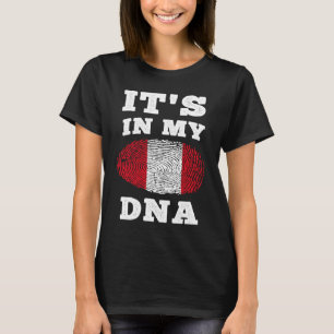 T-shirt C'est dans mon ADN Drapeau du Pérou Péruvien