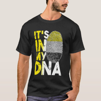 T-shirt C'est dans mon ADN Drapeau Garifuna Afro Caribbean