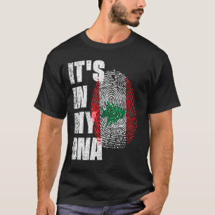 T-shirt C'EST DANS MON ADN Drapeau Liban