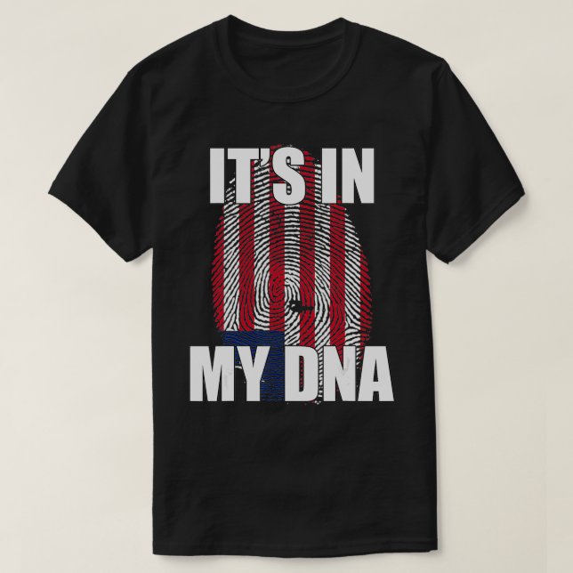 T-shirt C'est dans mon ADN drapeau libérien (Design devant)