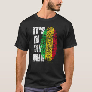 T-shirt C'est Dans Mon Adn Drapeau Mali Malien