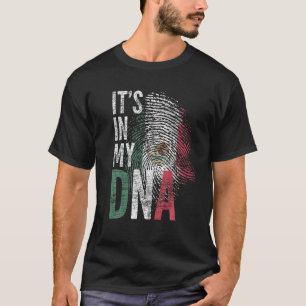 T-shirt C'est dans mon ADN drapeau mexicain La fierté de l