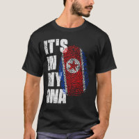 C'EST DANS MON ADN Drapeau Nord-Coréen