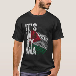 T-shirt C'Est Dans Mon Adn Drapeau Palestine Palestinien