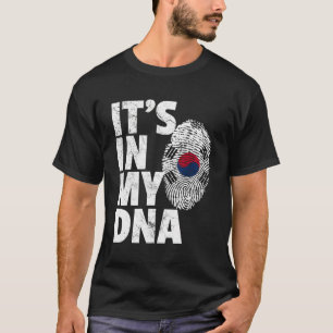 T-shirt C'Est Dans Mon Adn Drapeau Sud-Coréen T Shirt Gif