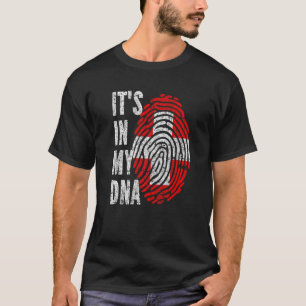 T-shirt C'est Dans Mon Adn Drapeau Suisse Suisse
