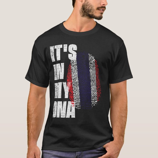 T-shirt C'EST DANS MON ADN Drapeau Thaïlande (Devant)