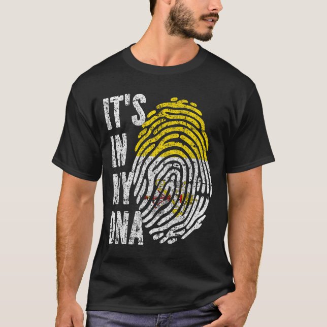 T-shirt C'EST DANS MON ADN Drapeau Vatican Hommes Femmes E (Devant)