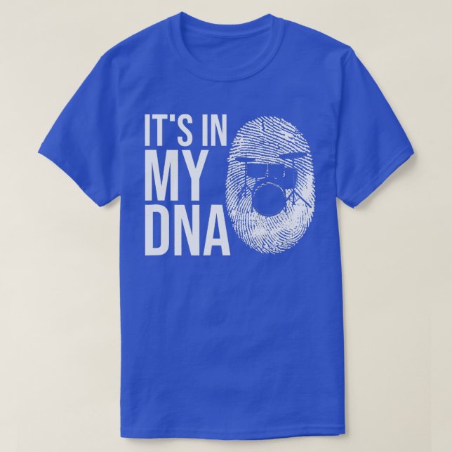 T-shirt C'Est Dans Mon ADN Drôle Drumming Slogan Drum Set  (Design devant)