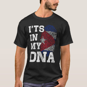 T-shirt C'est dans mon ADN Empreinte cubitaine Drapeau de 