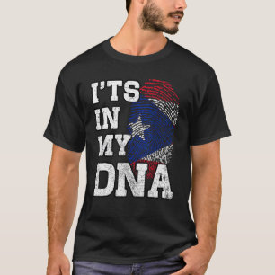 T-shirt C'est dans mon ADN Empreinte digitale portoricaine