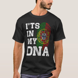 T-shirt C'est dans mon ADN Empreinte Portugaise Fier Portu