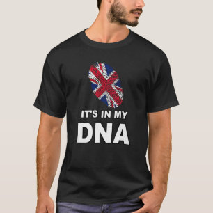 T-shirt C'est dans mon ADN empreintes digitales Angleterre