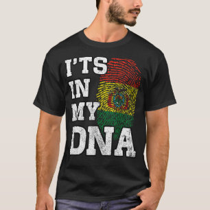 T-shirt C'est dans mon ADN, empreintes digitales bolivienn