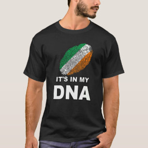 T-shirt C'est dans mon ADN empreintes digitales Irlande Dr