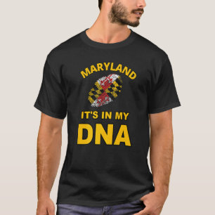 T-shirt C'est dans mon ADN empreintes digitales Maryland S