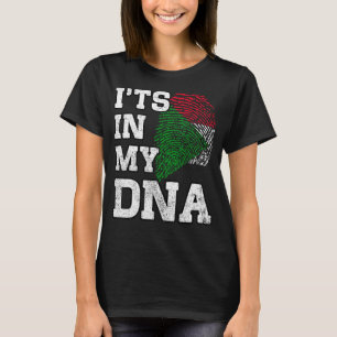 T-shirt C'est dans mon ADN, empreintes digitales soudanais