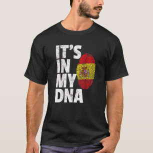 T-shirt C'est dans mon Adn Espagne drapeau National Pride 