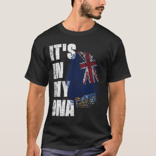T-shirt C'EST DANS MON ADN Falkland Islands Drapeau