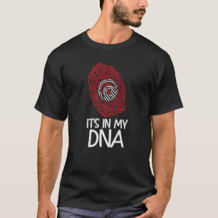 T-shirt C'est dans mon ADN Fière du drapeau tunisien impri
