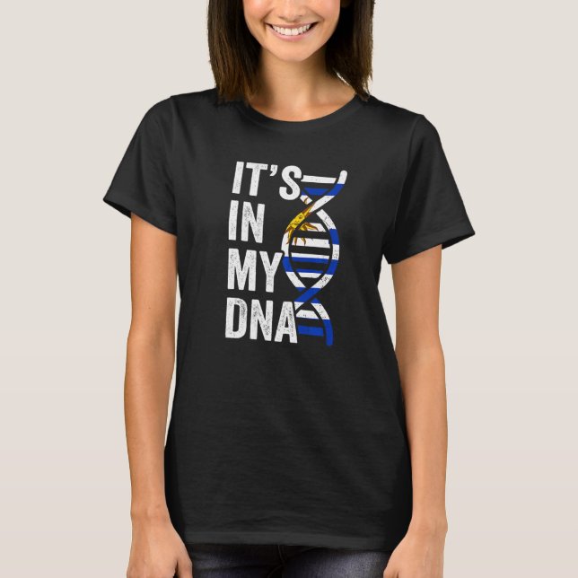 T-shirt C'est dans mon Adn Fière racines uruguayennes Hisp (Devant)