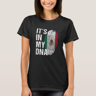T-shirt C'est dans mon ADN fierté mexicaine drapeau du mex