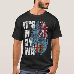 T-shirt C'EST DANS MON ADN Fiji Flag Boy Girl Gift