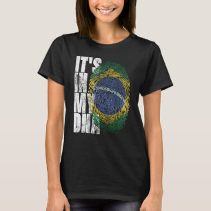 T-shirt C'Est Dans Mon Adn Football Brésilien Football Bjj