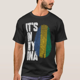 T-shirt C'est dans mon ADN Gabonais fier Drapeau Gabon