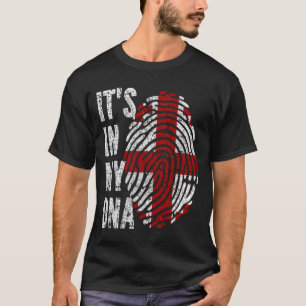 T-shirt C'EST DANS MON ADN Géorgie Drapeau Hommes Femmes E