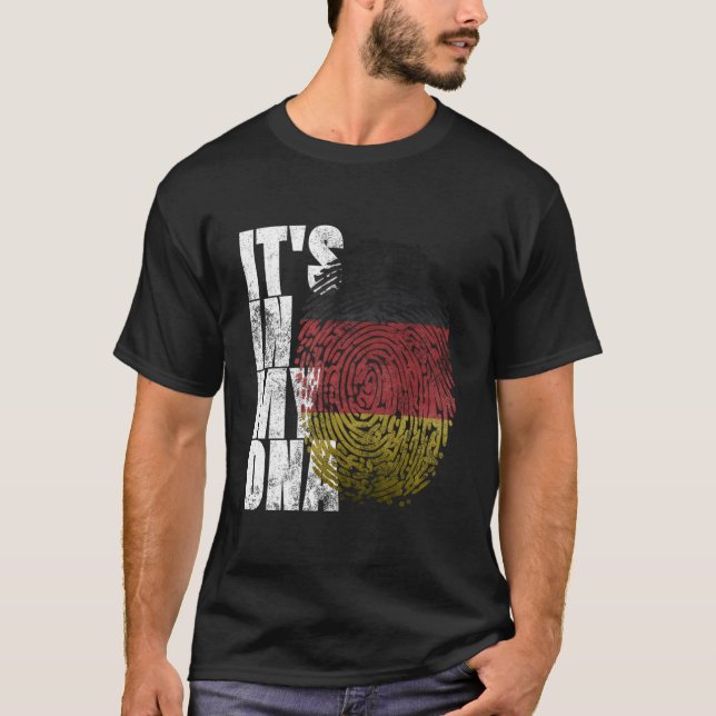 T-shirt C'est Dans Mon Adn Ger Oktoberfest Drapeau Gery (Devant)