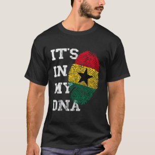 T-shirt C'Est Dans Mon Adn Ghanéen Génétique Ghana Africai