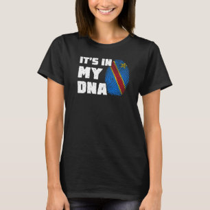 T-shirt C'est dans mon ADN Gr Congo Drapeau Drapeau Hommes