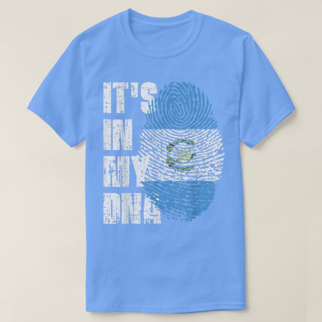 T-shirt C'EST DANS MON ADN Guatemala Drapeau Guatémaltèque (Design devant)