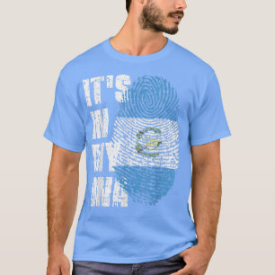 T-shirt C'EST DANS MON ADN Guatemala Drapeau Guatémaltèque