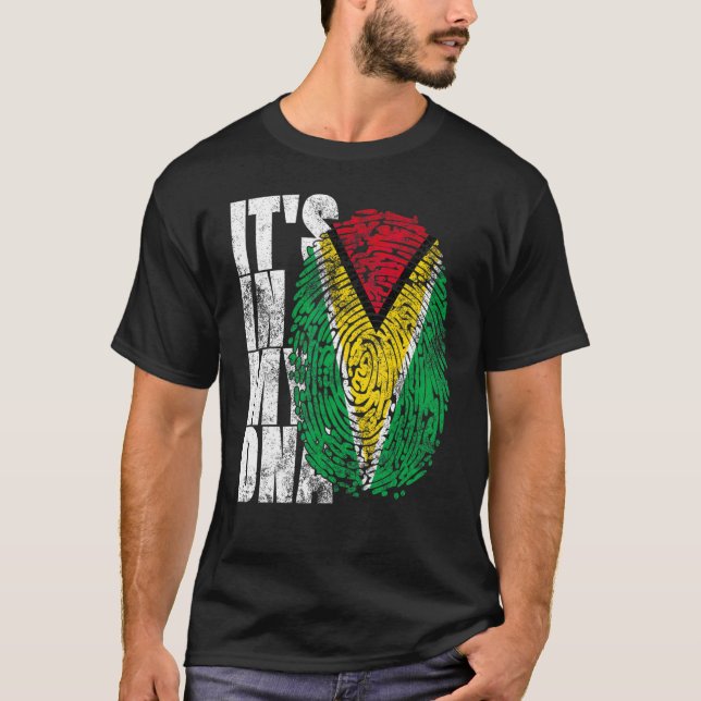T-shirt C'est dans mon Adn Guyana Graphic Pour les femmes  (Devant)