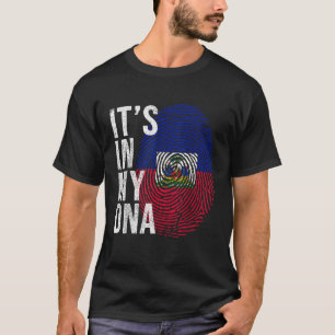 T-shirt C'est dans mon ADN Haïti Drapeau Haïti Fierté de l