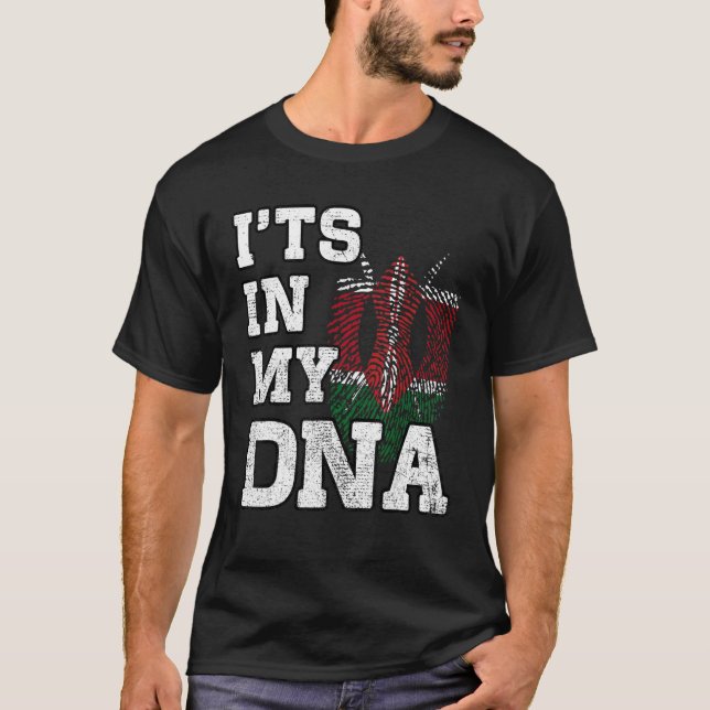 T-shirt C'est dans mon ADN imprimé d'empreintes digitales  (Devant)