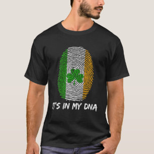 T-shirt C'est dans mon ADN Irlandais empreintes digitales
