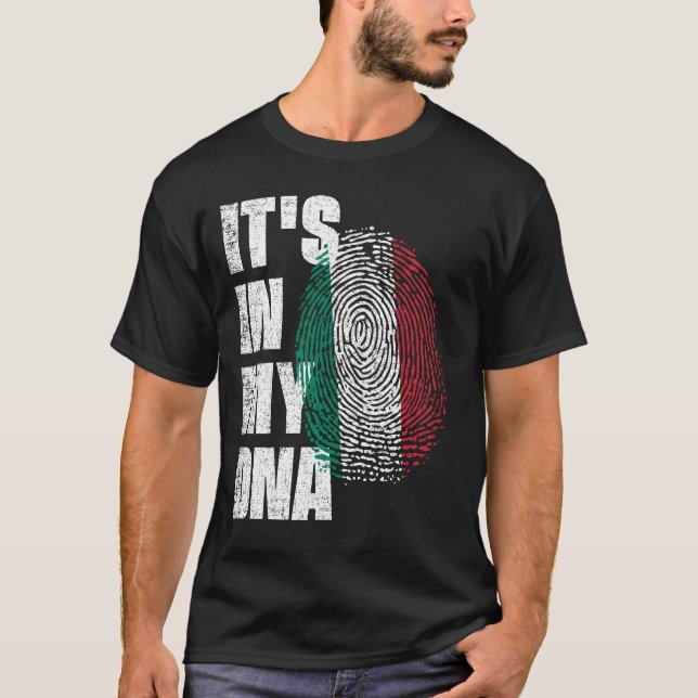 T-shirt C'EST DANS MON ADN Italie Drapeau (Devant)
