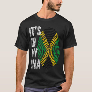 T-shirt C'EST DANS MON ADN Jamaïque Drapeau Hommes Femmes