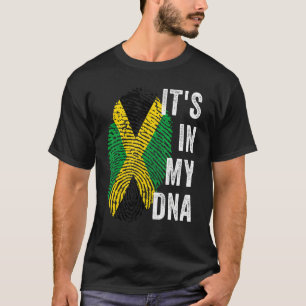 T-shirt C'est dans mon Adn Jamaïque Flag Independence Day 