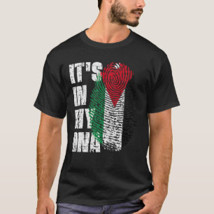 T-shirt C'est dans mon ADN Jordanie Drapeau jordanien
