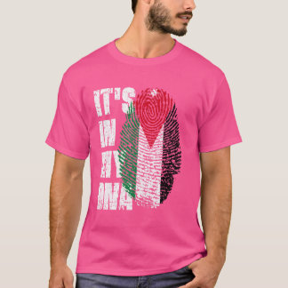 T-shirt C'EST DANS MON ADN Jordanie Drapeau Jordanien