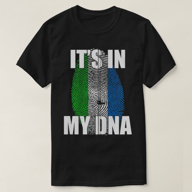 T-shirt C'est dans mon ADN Krio Drapeau Zip (Design devant)