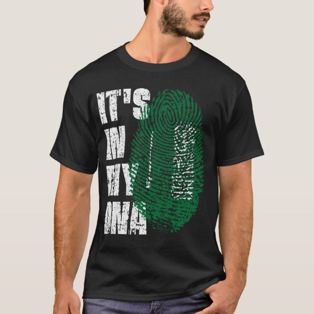 T-shirt C'EST DANS MON ADN L'Arabie Saoudite Drapeau Don d (Devant)