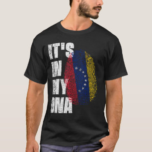 T-shirt C'EST DANS MON ADN Le drapeau du Venezuela